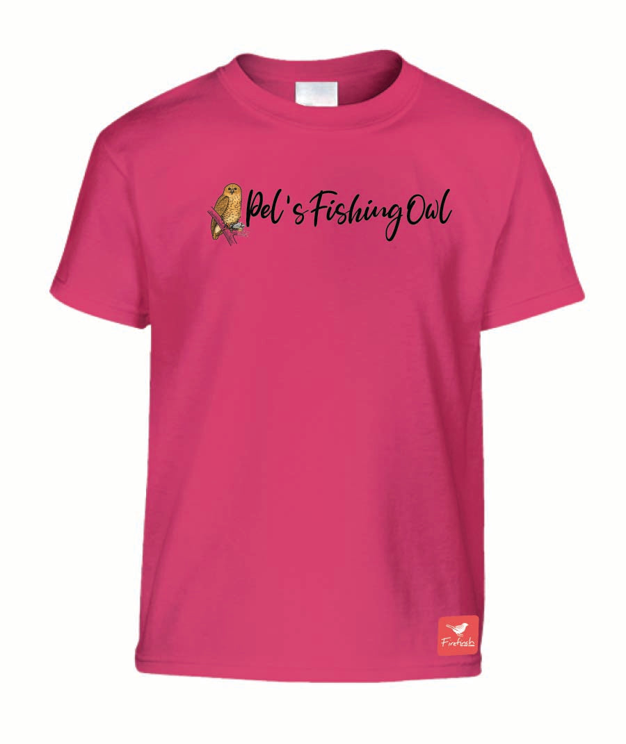 Pel's Fishing Owl Name Kids Shirt