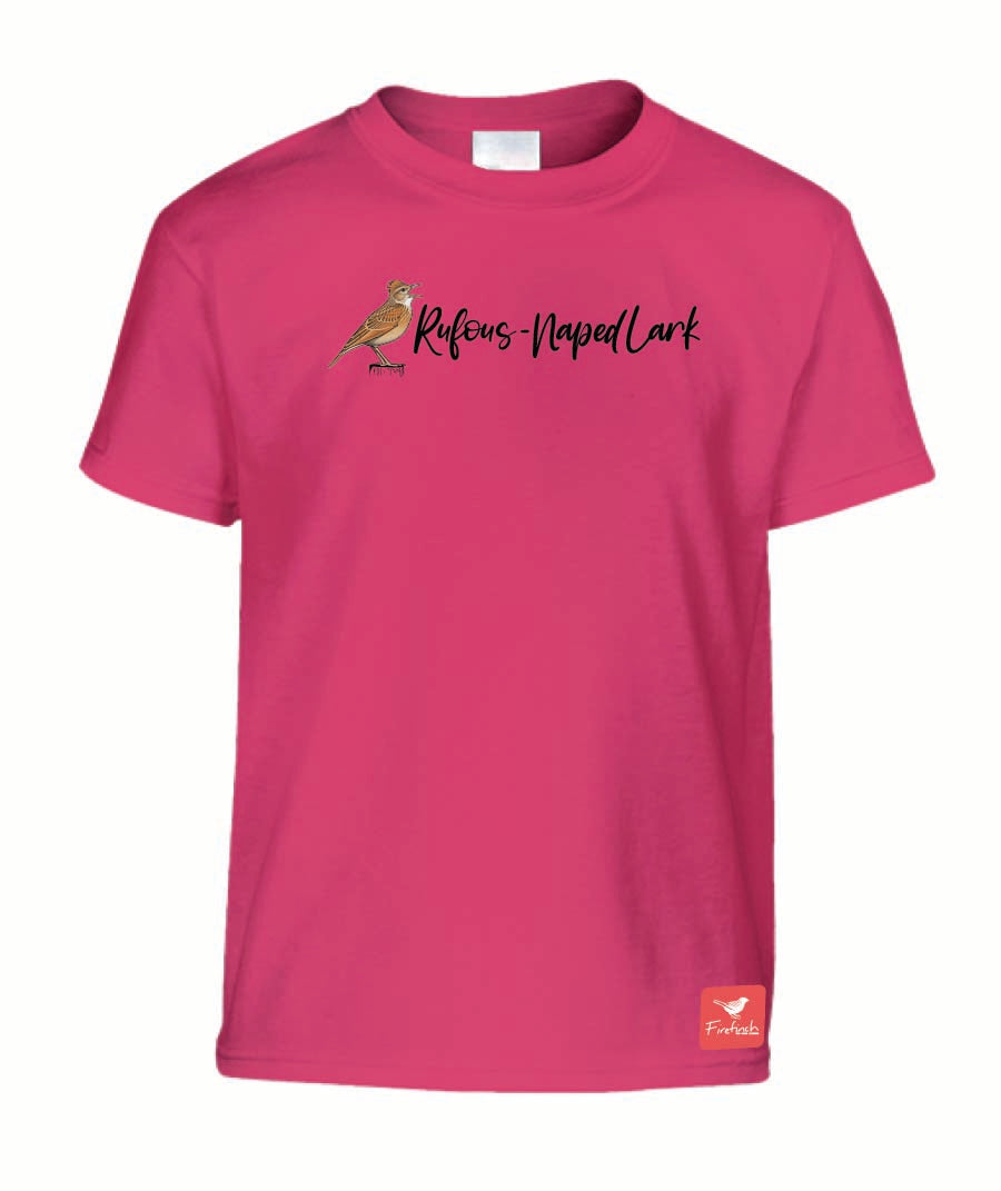 Rufous-Naped Lark Name Kids Shirt
