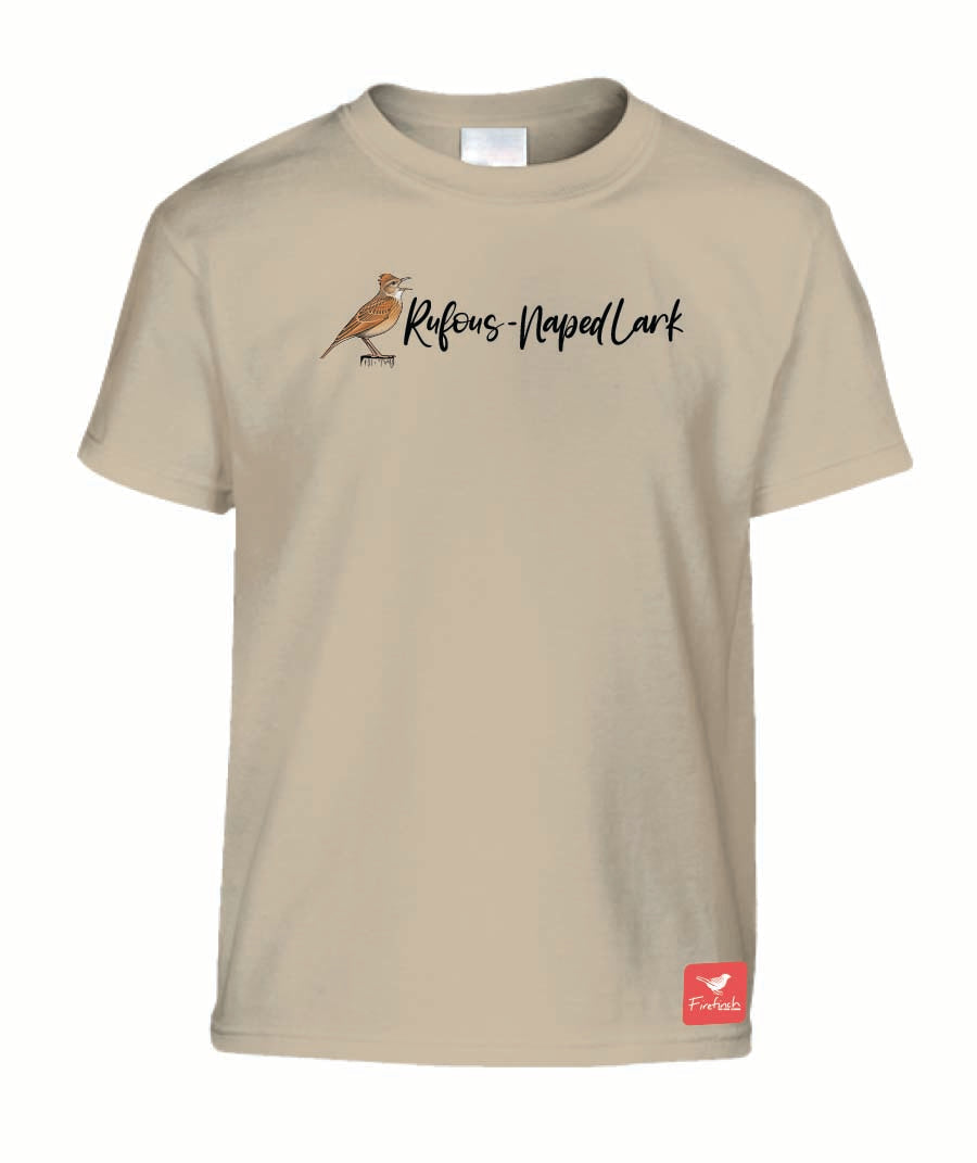 Rufous-Naped Lark Name Kids Shirt