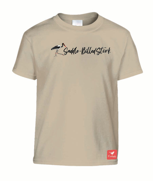 Saddle-Billed Stork Name Kids Shirt