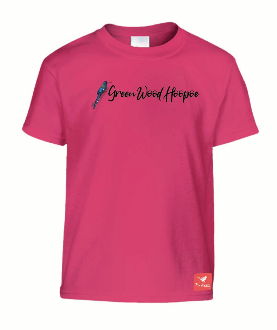 Green Wood-Hoopoe Name Kids Shirt