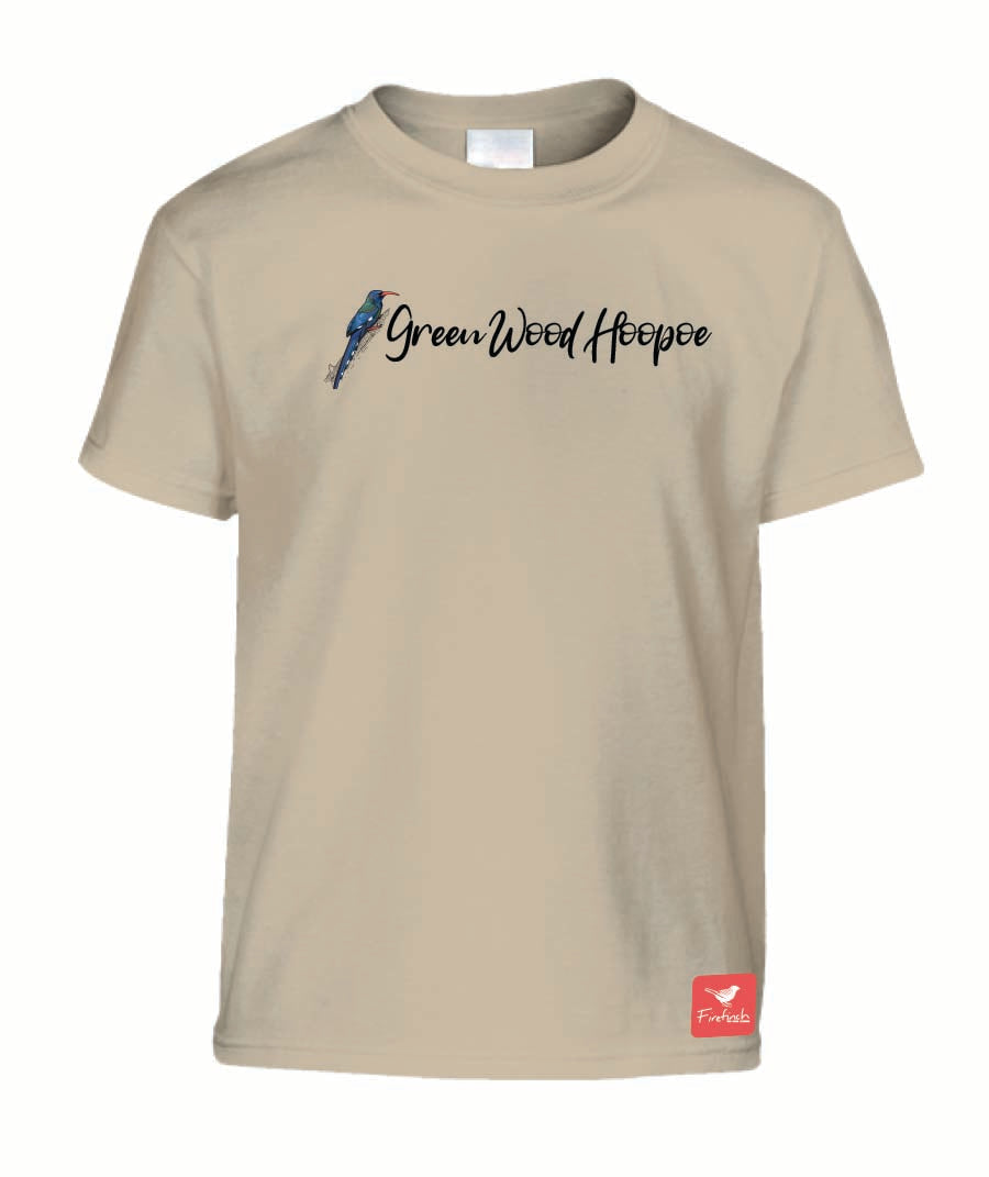 Green Wood-Hoopoe Name Kids Shirt