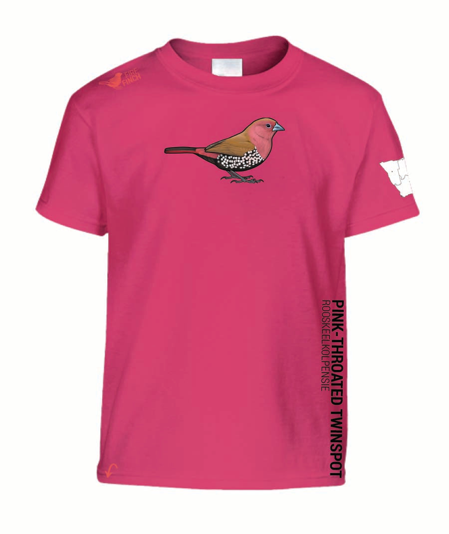 Pink-Throated Twinspot Kids Shirt