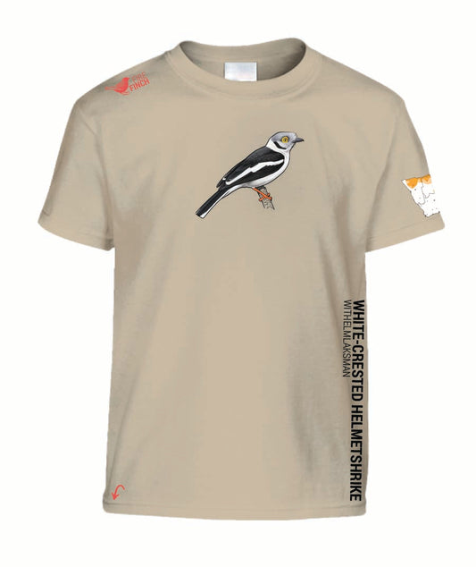 White-Crested Helmetshrike Kids Shirt