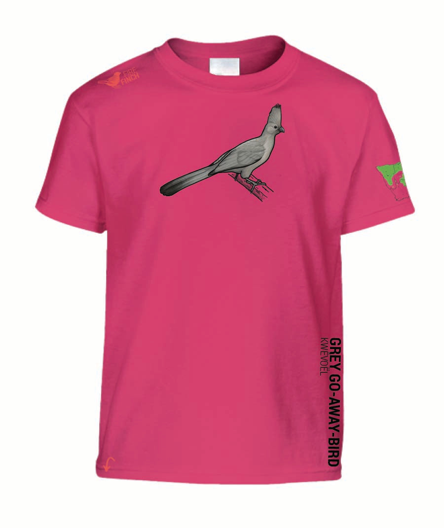 Grey Go-away-bird Kids Shirt