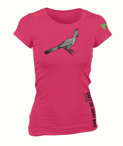 Grey Go-away-bird Ladies Shirt