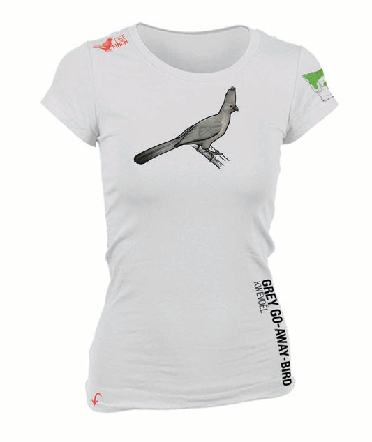 Grey Go-away-bird Ladies Shirt