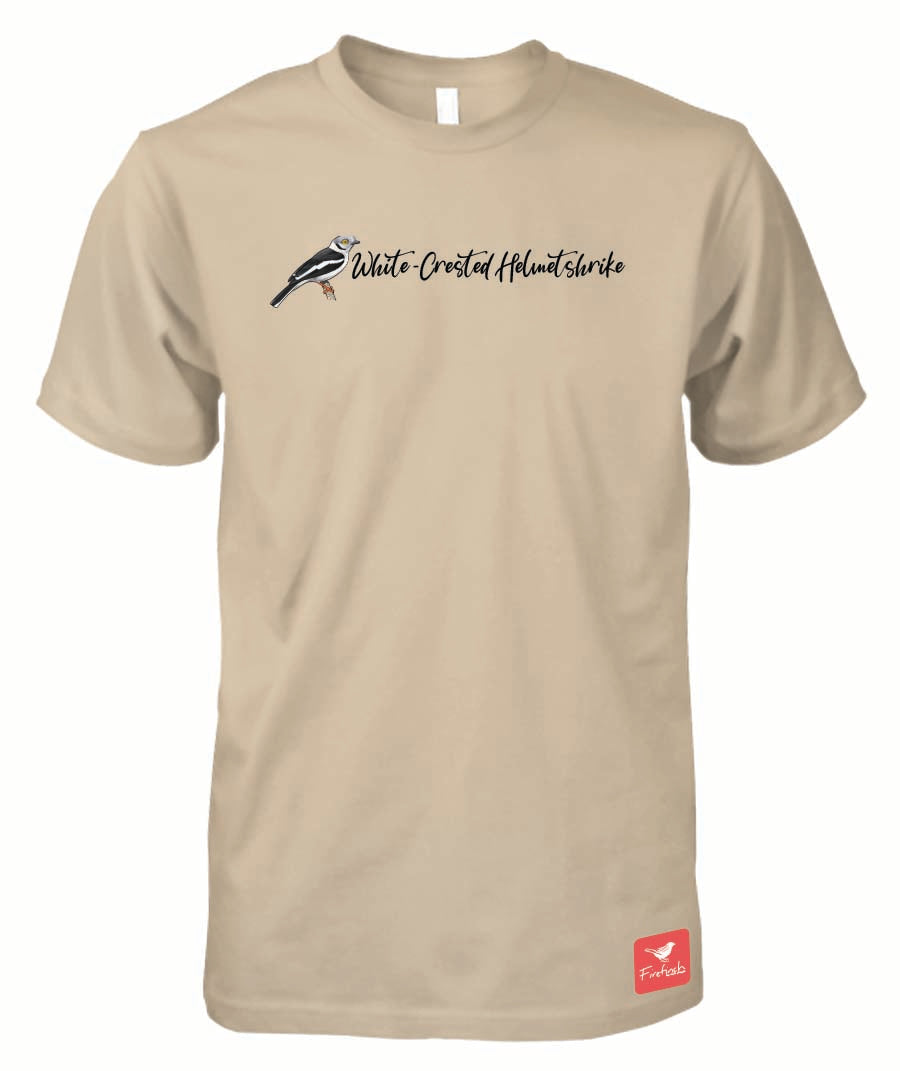 White-Crested Helmetshrike Name Mens Shirt