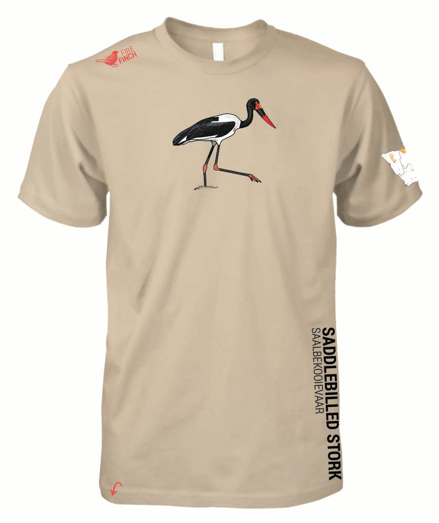 Saddle billed Stork Mens Shirt