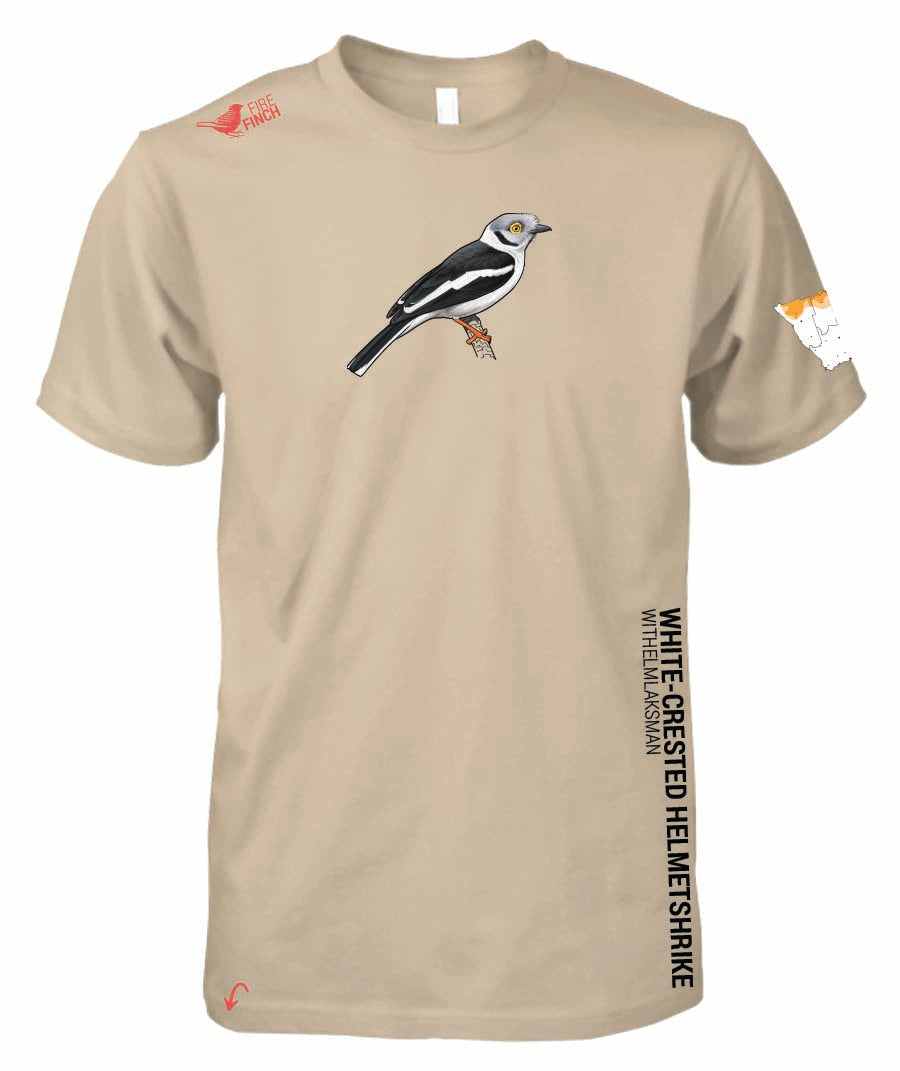 White-Crested Helmetshrike Mens Shirt