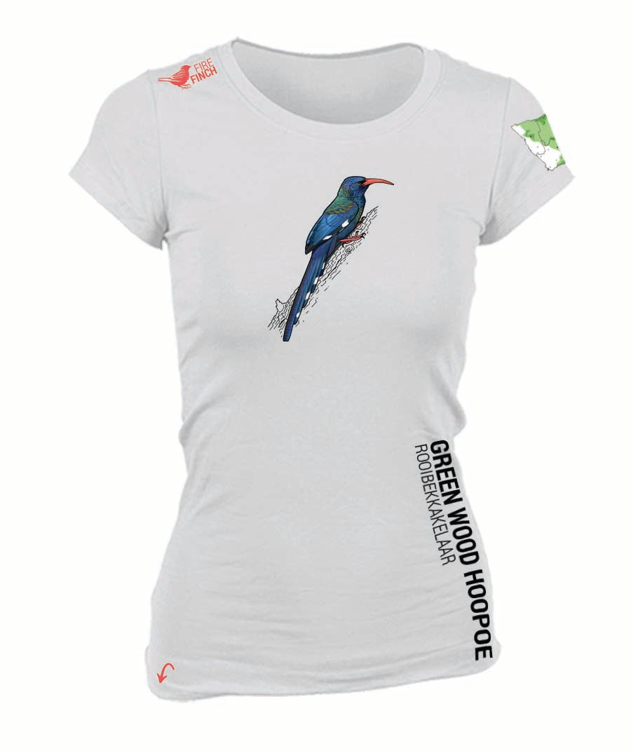 Green Wood-Hoopoe  Ladies Shirt