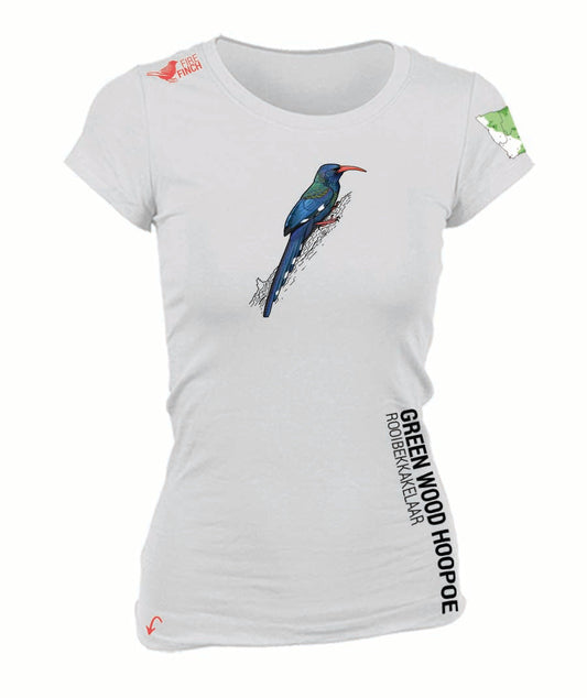 Green Wood-Hoopoe  Ladies Shirt