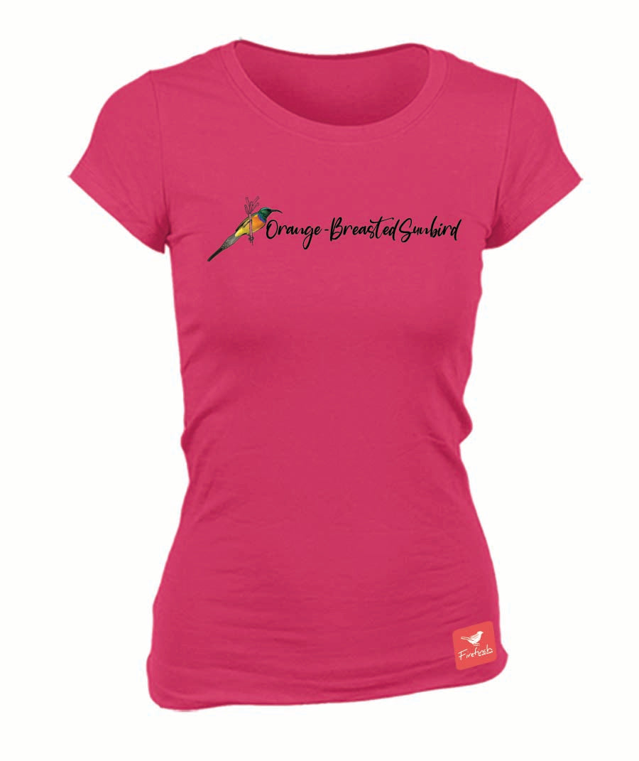 Orange-breasted Sunbird Name Ladies Shirt