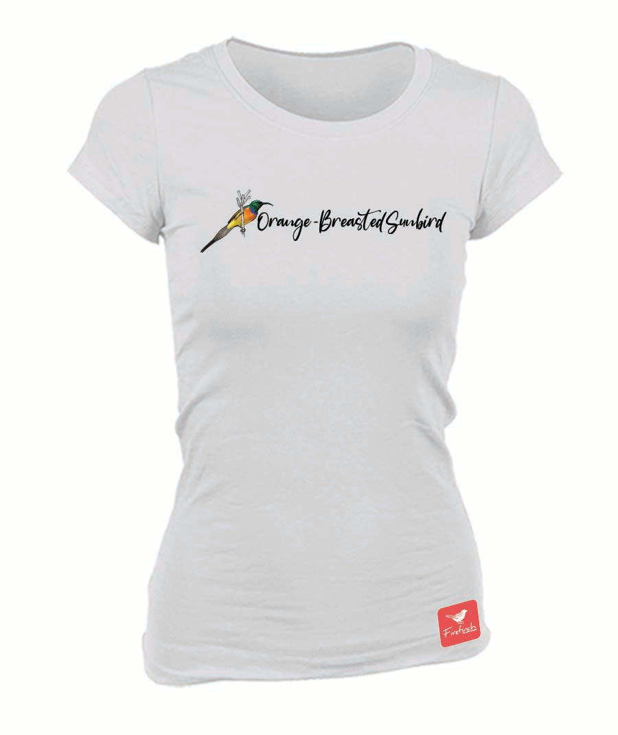 Orange-breasted Sunbird Name Ladies Shirt