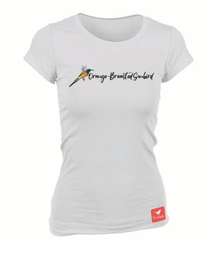 Orange-breasted Sunbird Name Ladies Shirt