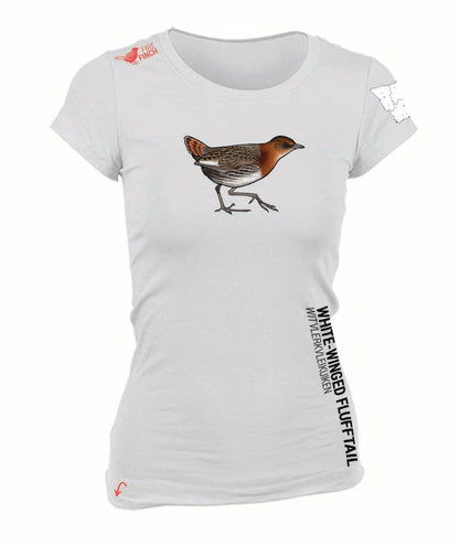 White-Winged Flufftail  Ladies Shirt