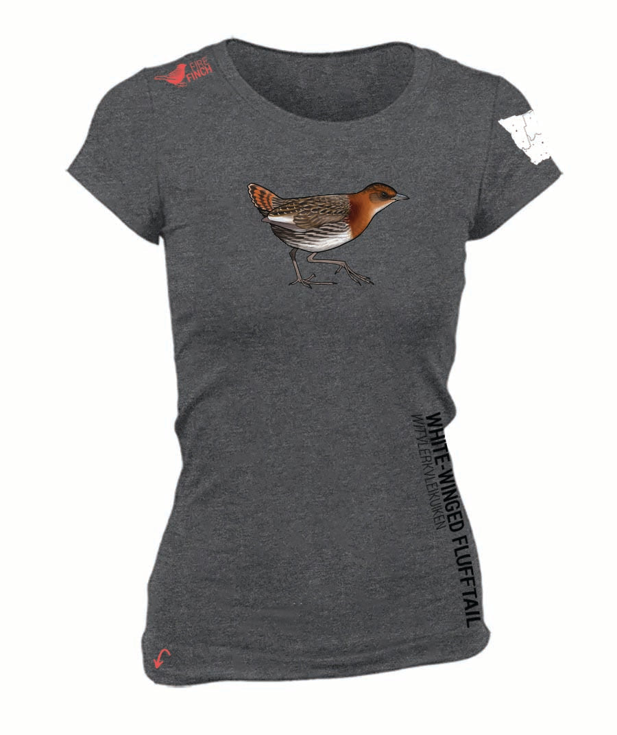 White-Winged Flufftail  Ladies Shirt