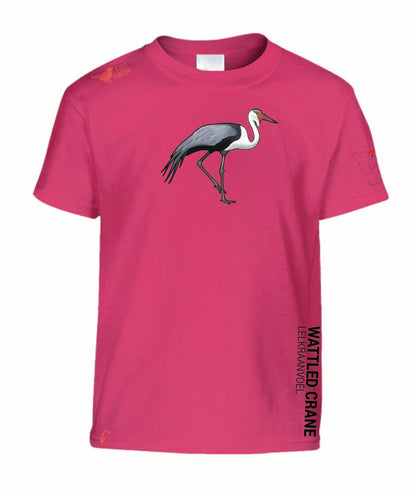 Wattled Crane Kids Shirt