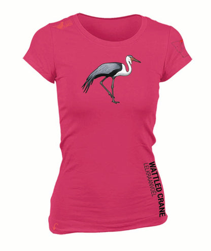 Wattled Crane Ladies Shirt