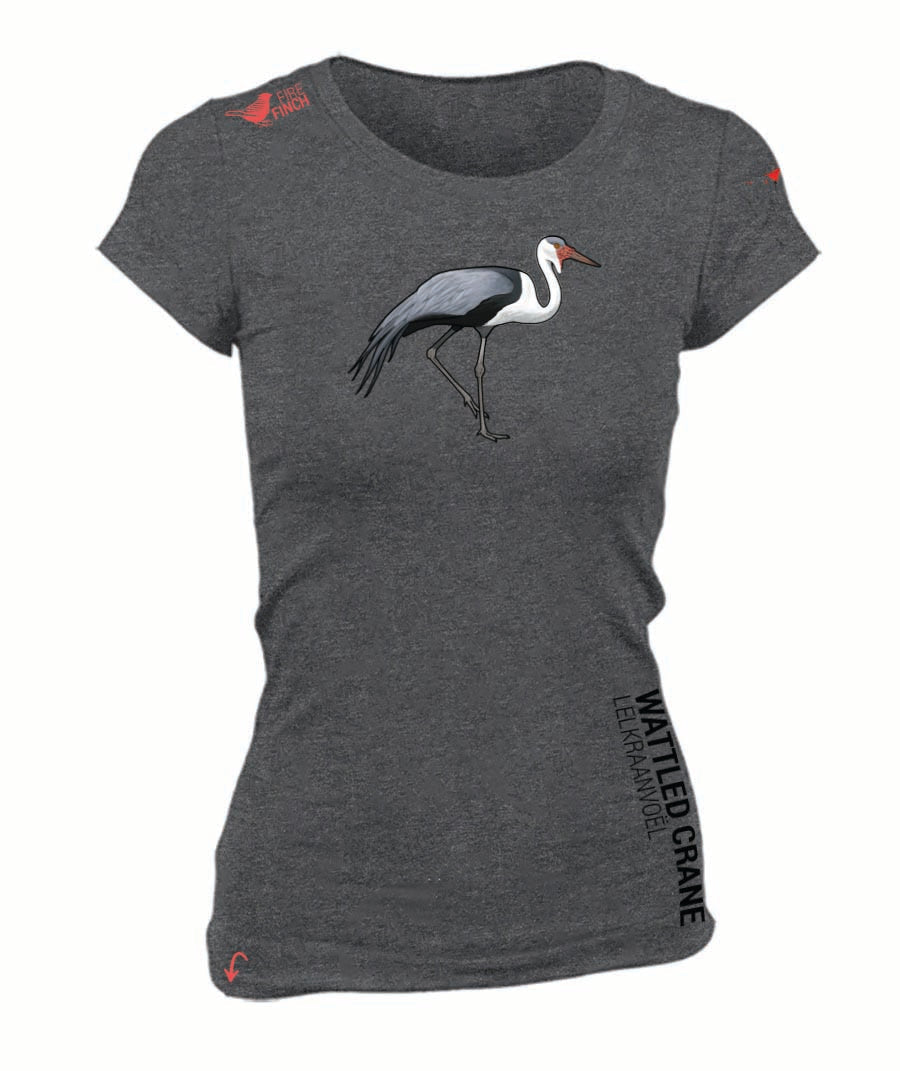 Wattled Crane Ladies Shirt